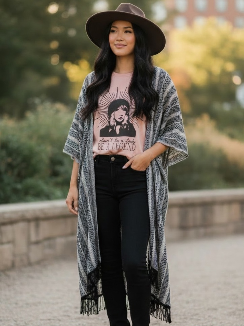 One-of-a-kind Custom Poncho Top starring Stevie Nicks